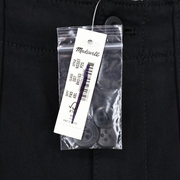 Madewell Petite Low-Slung Baggy Utility Pants Black Size 25P NWT - Picture 5 of 8
